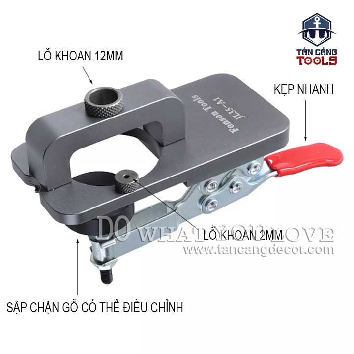 Bộ Cử Khoan Bản Lề Fonson Tools JL35-A1 - Ảnh 4