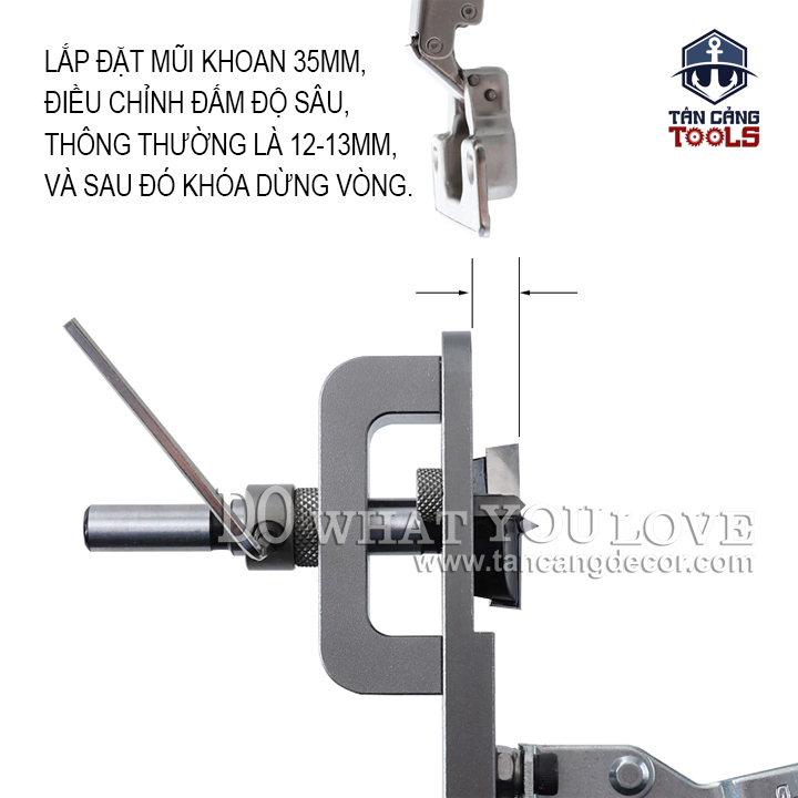 Bộ Cử Khoan Bản Lề Fonson Tools JL35-A1 - Ảnh 5
