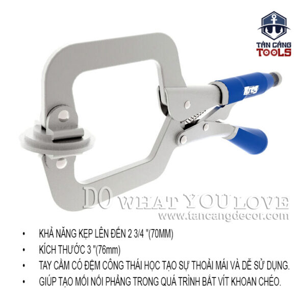 Kẹp Nhanh C Độ Mở 7 Cm Kreg KHC-PREMIUM - Ảnh 5