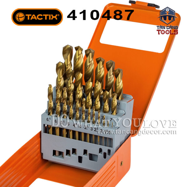 Bộ Mũi Khoan Kim Loại HSS 25 Chi Tiết Tactix 410487