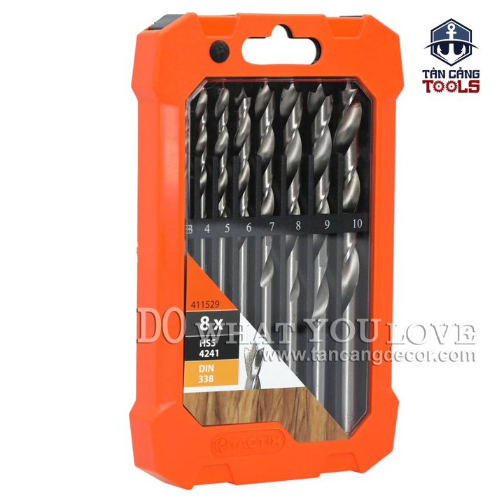 Bộ Mũi Khoan Gỗ HSS 8 Chi Tiết Tactix 411529 - Ảnh 3