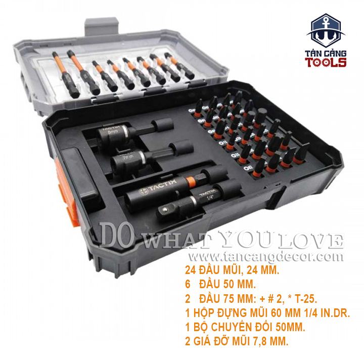 Bộ Đầu Bắt Vít Đa Năng 36 Chi Tiết Tactix 455836P - Ảnh 3