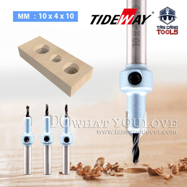 Mũi Khoan Mồi Âm Vít Tideway 4 x 10 mm