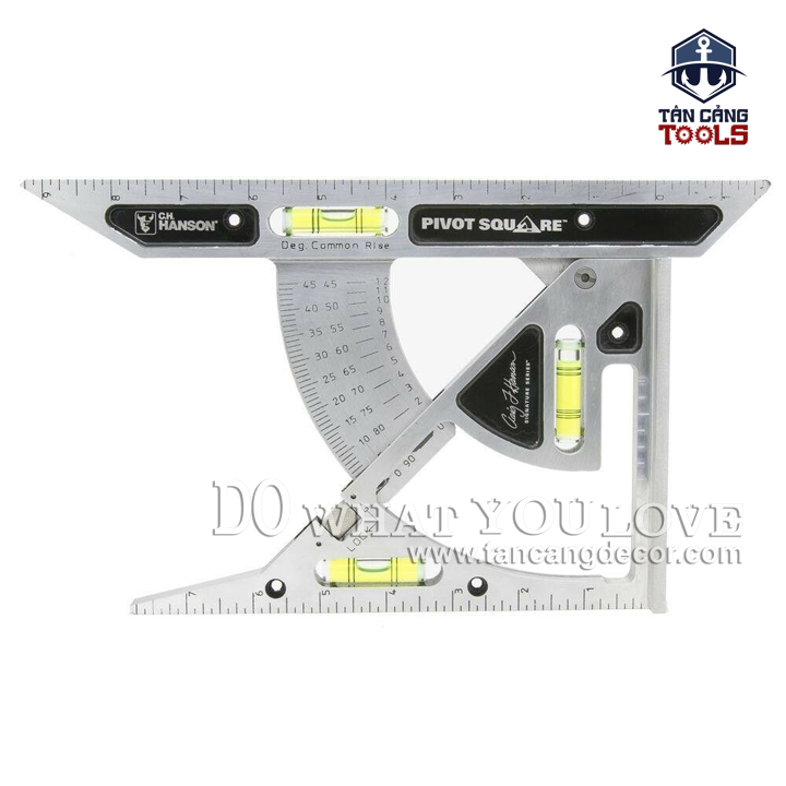 Thước Eke Nhôm Nivo Đo Góc 8 Inches C.H.Hanson 03060 - Ảnh 8