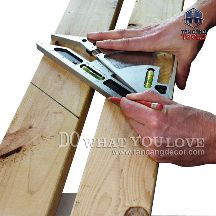 Thước Eke Nhôm Nivo Đo Góc 8 Inches C.H.Hanson 03060 - Ảnh 2