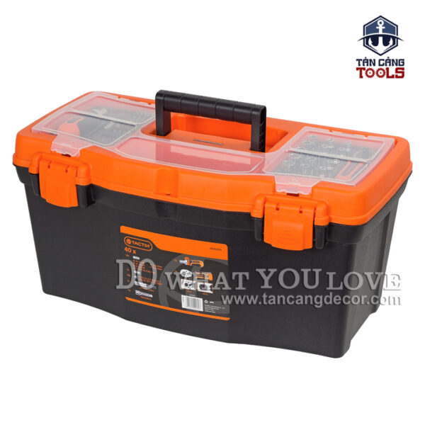 Thùng Đựng Đồ Nghề 19 Inches Kèm 40 Chi Tiết Đa Năng Tactix 990009 - Ảnh 4