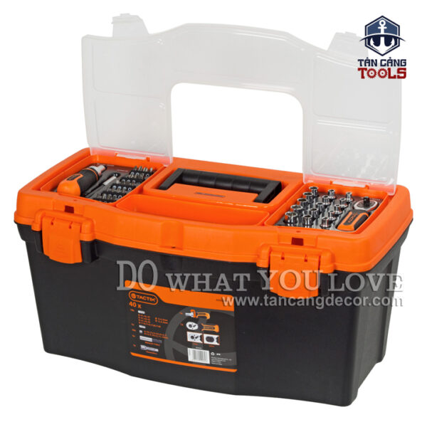 Thùng Đựng Đồ Nghề 19 Inches Kèm 40 Chi Tiết Đa Năng Tactix 990009 - Ảnh 6