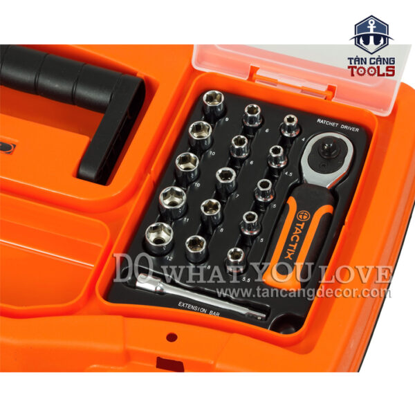 Thùng Đựng Đồ Nghề 19 Inches Kèm 40 Chi Tiết Đa Năng Tactix 990009 - Ảnh 7