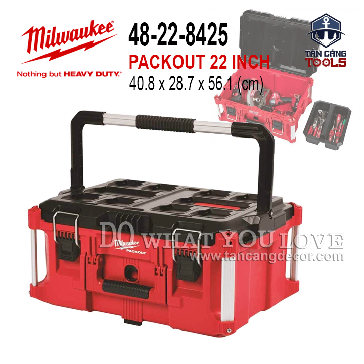 Thùng Đựng Đồ Nghề 22 Inches Milwaukee Packout 48-22-8425 - Ảnh 16
