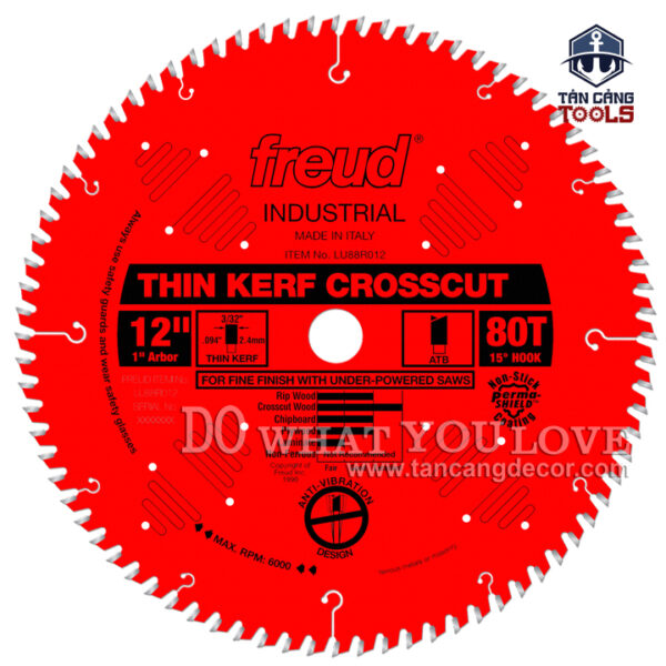 Alternative view of Lưỡi Cưa Gỗ Hợp Kim 304 x 25.4 mm x 80T Freud Industrial LU88R012
