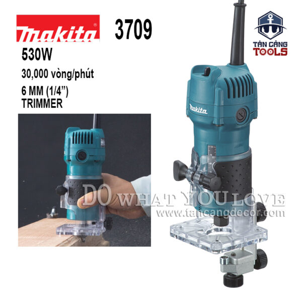Máy Phay Makita 3709 530W Cốt 6.35 mm