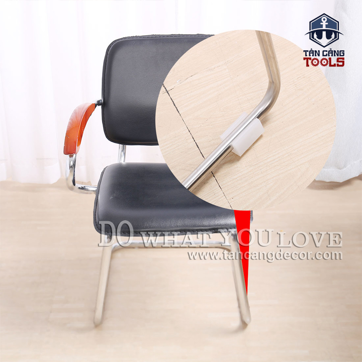 50 Chân Nhựa Bọc Chân Bàn Ghế Sắt Phi Tròn - Màu Trắng - Ảnh 9