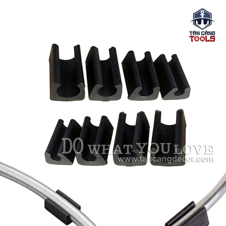 50 Chân Nhựa Bọc Chân Bàn Ghế Sắt Phi Tròn - Màu Đen - Ảnh 6