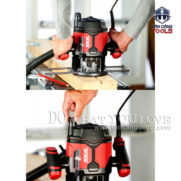 Máy Phay 2 Tay Cầm Skil 1860 1400W Cốt 6.0 - 6.35 - 8.0 mm - Ảnh 10