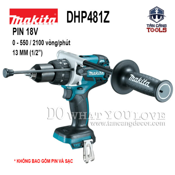 Máy Khoan Búa Dùng Pin Makita 18V DHP481Z ( Thân Máy )