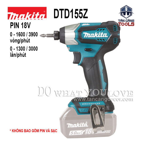 Máy Vặn Vít Dùng Pin Makita 18V DTD155Z ( Thân Máy )