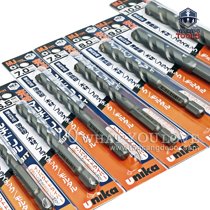 Mũi Khoan Đa Năng Unika MJ Chuôi Dài Lục Giác (nhiều kích thước) - Ảnh 2