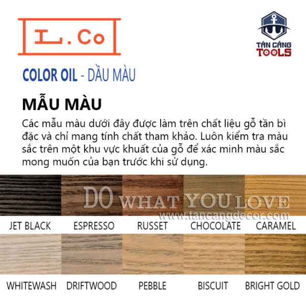 Sơn Lau L.Co Dầu Màu - Màu Driftwood COLCA - LCo Color Oil Driftwood - Dầu thực vật tự nhiên, an toàn cho sức khỏe - Ảnh 3