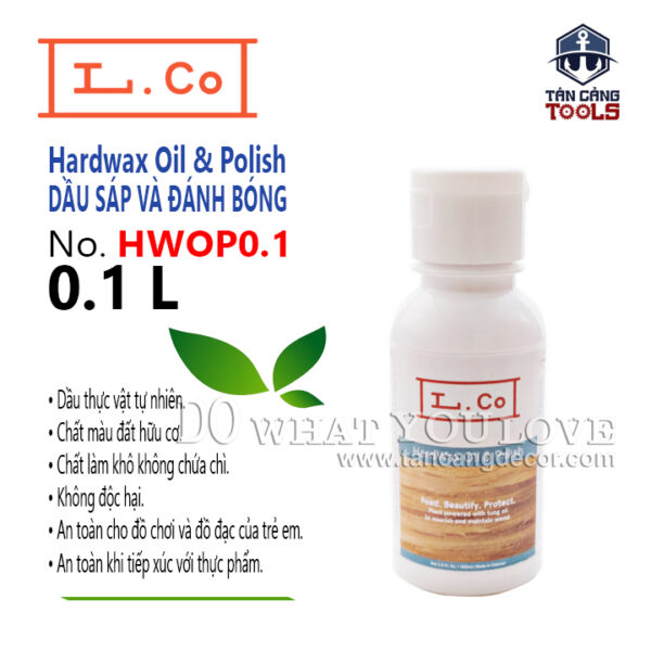 Dầu Lau L.Co Dầu Sáp Và Đánh bóng  - LCO HardWax Oil & Polish