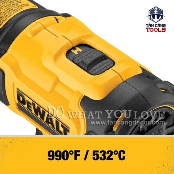 Máy Thổi Nhiệt Dùng Pin DeWalt 18V DCE530N-KR ( Thân Máy ) - Ảnh 6