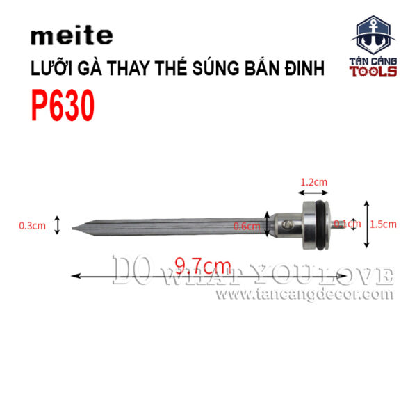 Lưỡi Gà Thay Thế Cho Súng Đinh Chỉ - Đinh Đồng Meite P630 - 1 Cái - Ảnh 3