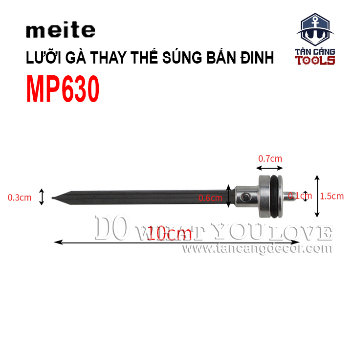 Lưỡi Gà Thay Thế Cho Súng Đinh Chỉ - Đinh Đồng Meite MP630 - 1 Cái - Ảnh 2