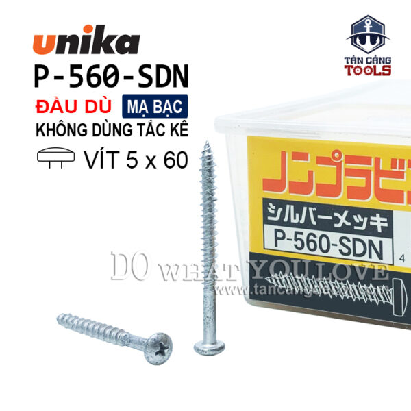 Vít Không Tắc Kê Đầu Dù Unika P560 - SDN ( Hộp 50 Cái )
