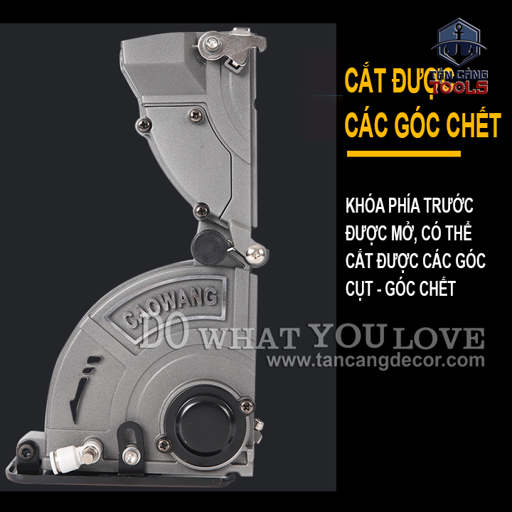 Hộp Bảo Vệ Cắt Tường, Cắt Gạch Hỗ Trợ Bơm Nước CaoWang Cho Lưỡi 100 mm - Ảnh 11
