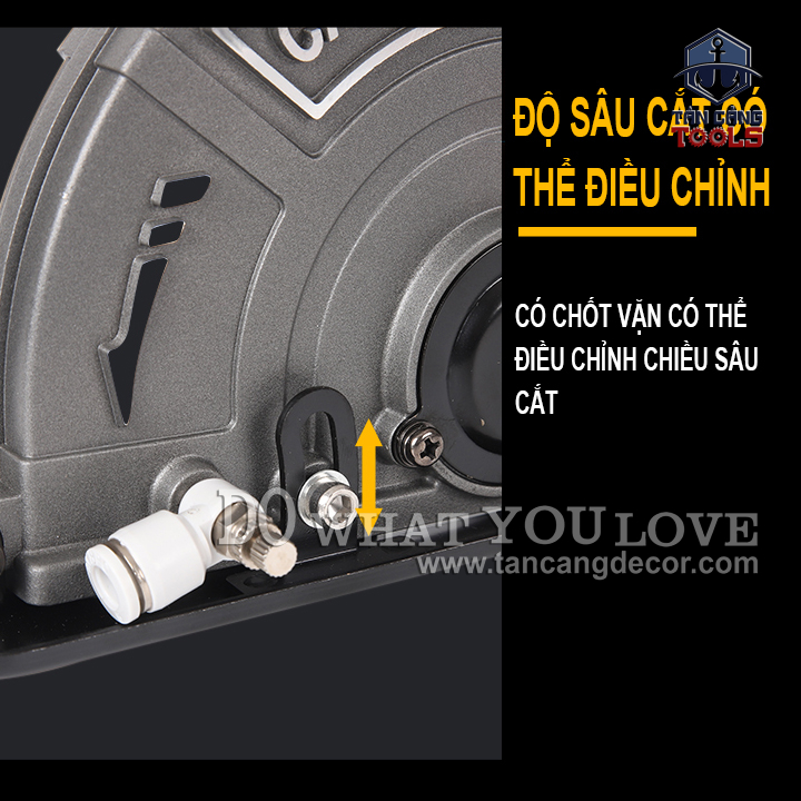 Hộp Bảo Vệ Cắt Tường, Cắt Gạch Hỗ Trợ Bơm Nước CaoWang Cho Lưỡi 100 mm - Ảnh 13