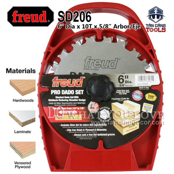Combo Lưỡi Dado 15.24 x 16 mm Freud SD206