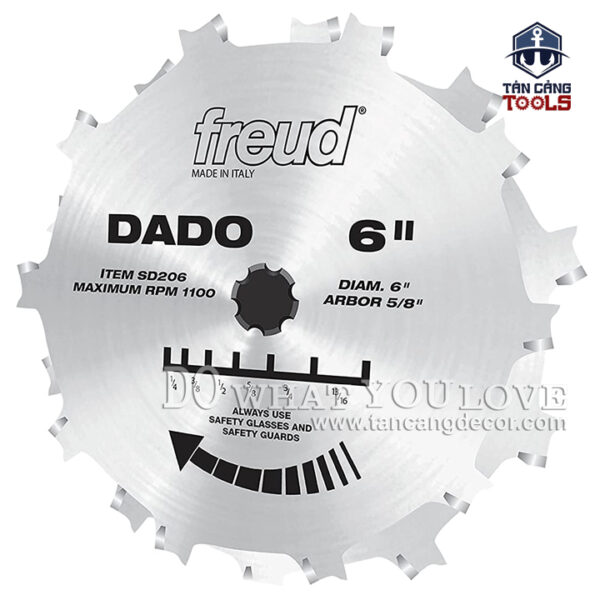 Combo Lưỡi Dado 15.24 x 16 mm Freud SD206 - Ảnh 4