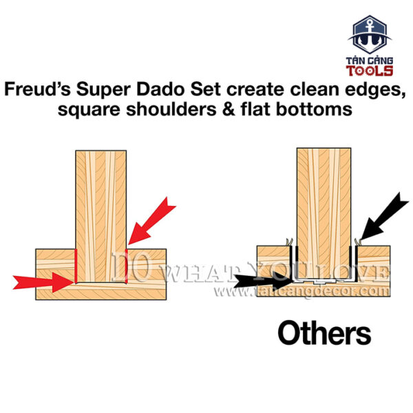 Combo Lưỡi Dado 15.24 x 16 mm Freud SD206 - Ảnh 6