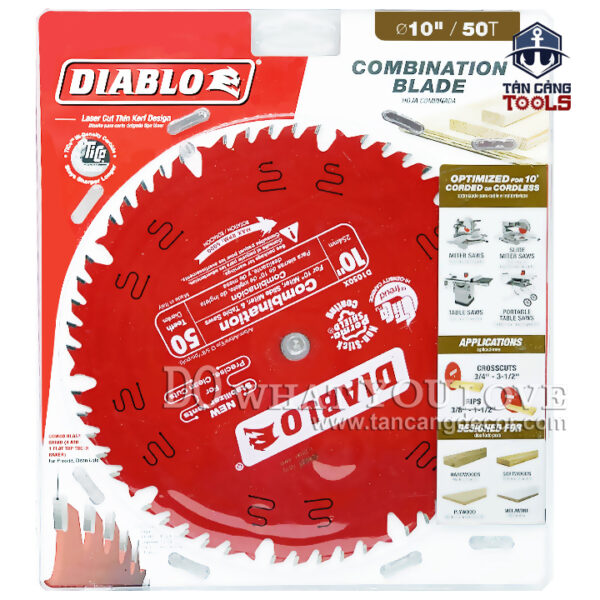 Lưỡi Cưa Gỗ Hợp Kim Diablo 250 x 16 mm x 50T Freud D1050X - Ảnh 3