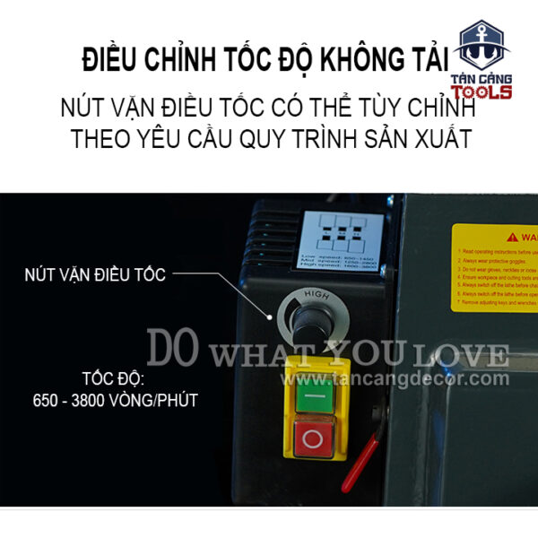 Máy Tiện Gỗ Fusai FS-MC1218VD 475 Mm 900W - Ảnh 10