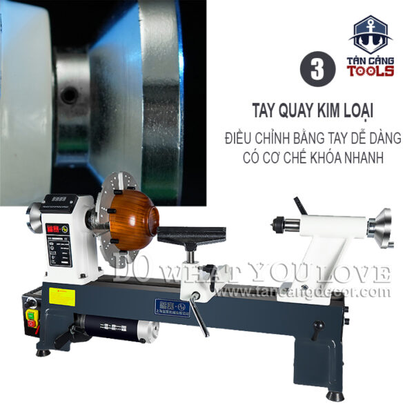 Máy Tiện Gỗ Fusai FS-MC1218VD 475 Mm 900W - Ảnh 7