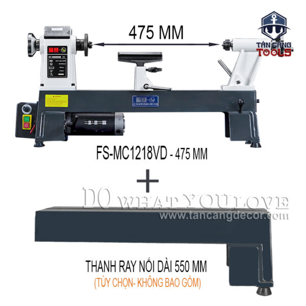 Máy Tiện Gỗ Fusai FS-MC1218VD 475 Mm 900W - Ảnh 6