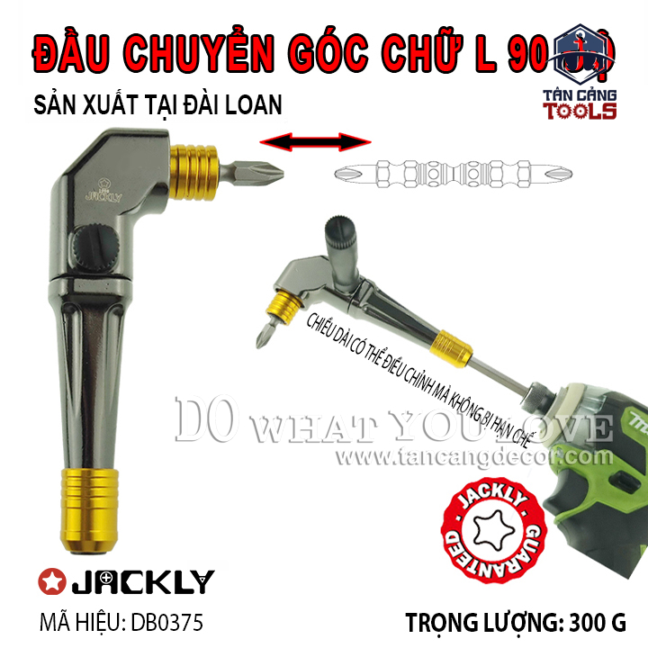 Combo Đầu Chuyển Bắn Vít Góc Nối Mũi Vặn Vít Jackly DB0375 - Ảnh 4