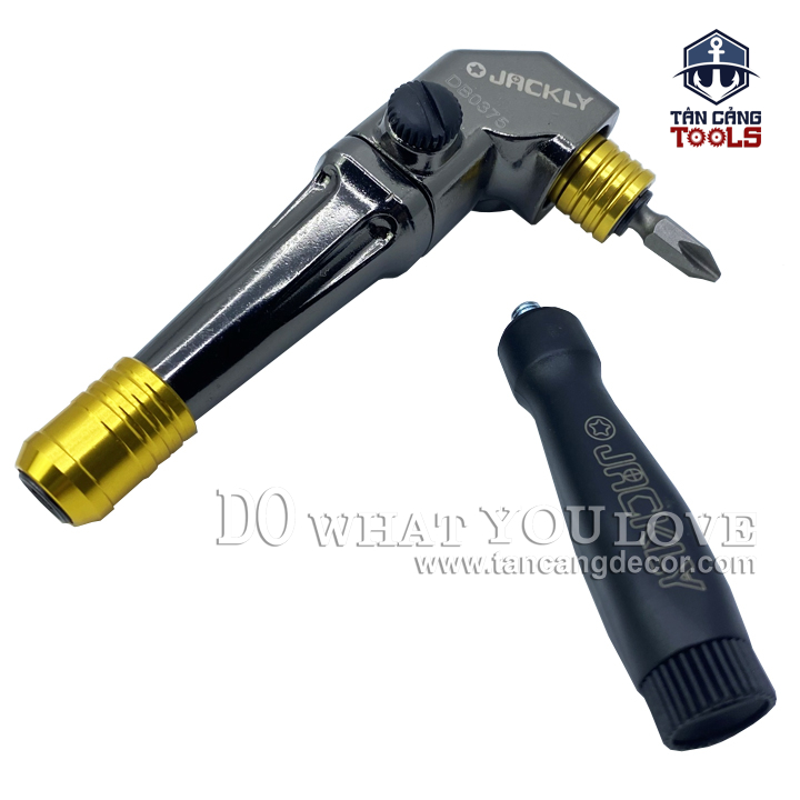 Combo Đầu Chuyển Bắn Vít Góc Nối Mũi Vặn Vít Jackly DB0375 - Ảnh 2