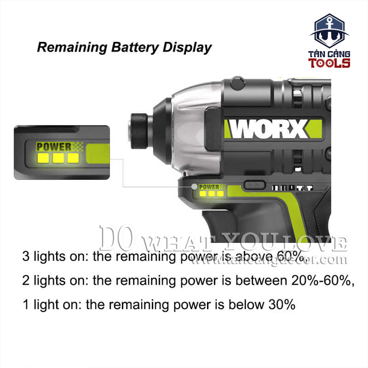 Combo Máy Vặn Vít Động Lực Dùng Pin 12V Worx WU132-21 ( Thân Máy, 2 Pin 2.0Ah, 1 Sạc, 1 Thùng Nhựa ) - Ảnh 6