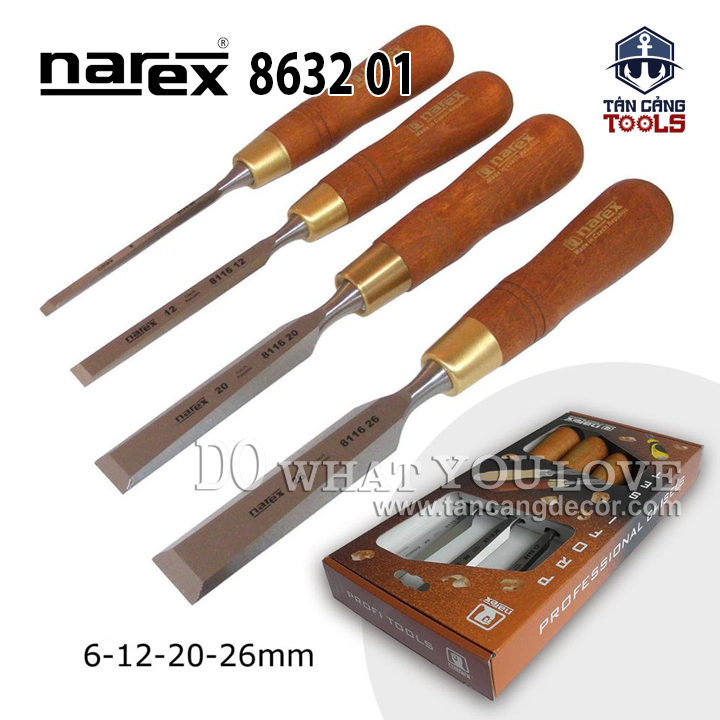 Bộ Đục 4 Chi Tiết Narex NRX-863201
