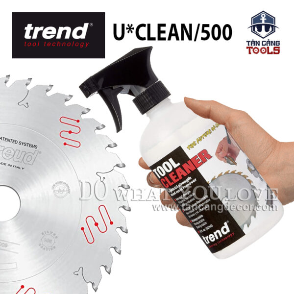 Chai Xịt Vệ Sinh Lưỡi Cưa, Mũi Phay 500 ML Trend Uclean