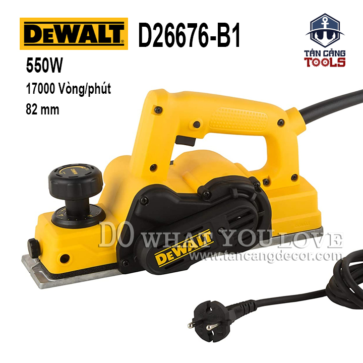 Máy Bào Gỗ Cầm Tay DeWalt D26676-B1 550W