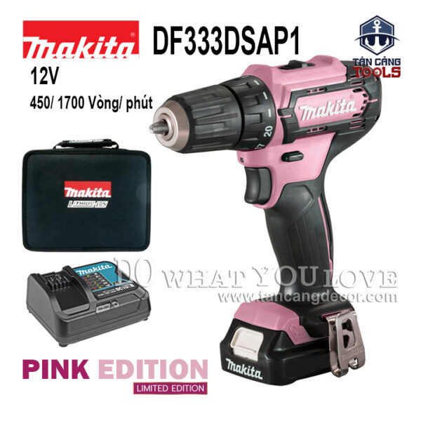 Combo Máy Khoan Vặn Vít Dùng Pin Makita 12V DF333DSAP1 - Phiên Bản Giới Hạn ( 1 Pin, 1 Sạc )