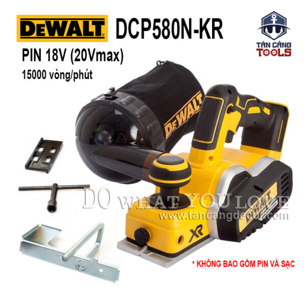 Máy Bào Gỗ Cầm Tay Dùng Pin 18V DeWalt DCP580N-KR ( Thân Máy )
