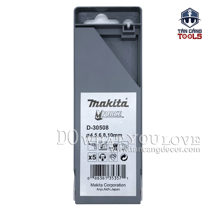 Bộ Mũi Khoan Kim Loại 5 Chi Tiết Makita D-30508 - Ảnh 3