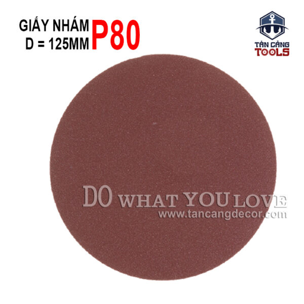 Combo 10 Giấy Nhám Đánh Bóng Chuỗi Hạt Dạng Dán 125 mm P80