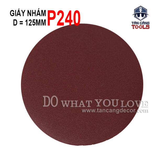 Combo 10 Giấy Nhám Đánh Bóng Chuỗi Hạt Dạng Dán 125 mm P240