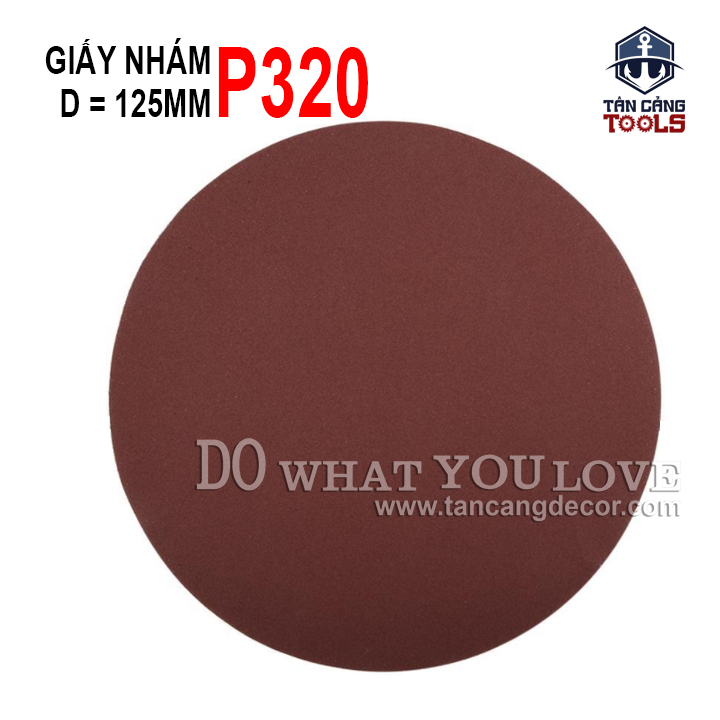 Combo 10 Giấy Nhám Đánh Bóng Chuỗi Hạt Dạng Dán 125 mm P320