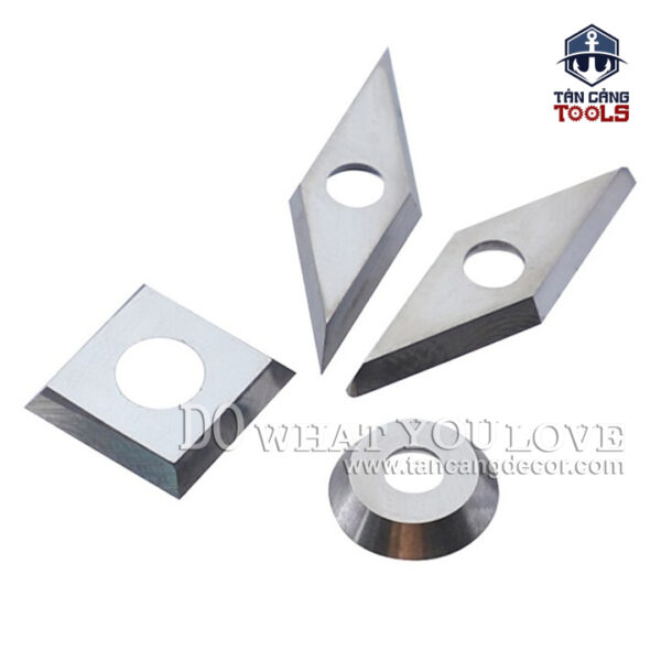 Alternative view of Bộ Dao Tiện Gỗ 5 Chi Tiết Cán Thép Kết Hợp Với Máy Tiện