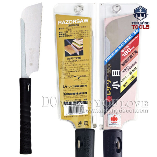 Cưa Nhật GYOKUCHO 292 180mm RAZORSAW 180 KOMAME – Cán Nhựa - Ảnh 3